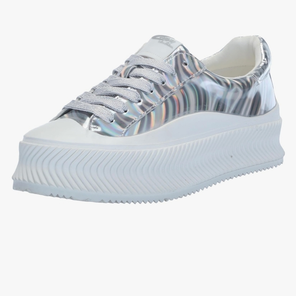 Holographic Women's Platform Sneakers Size 9